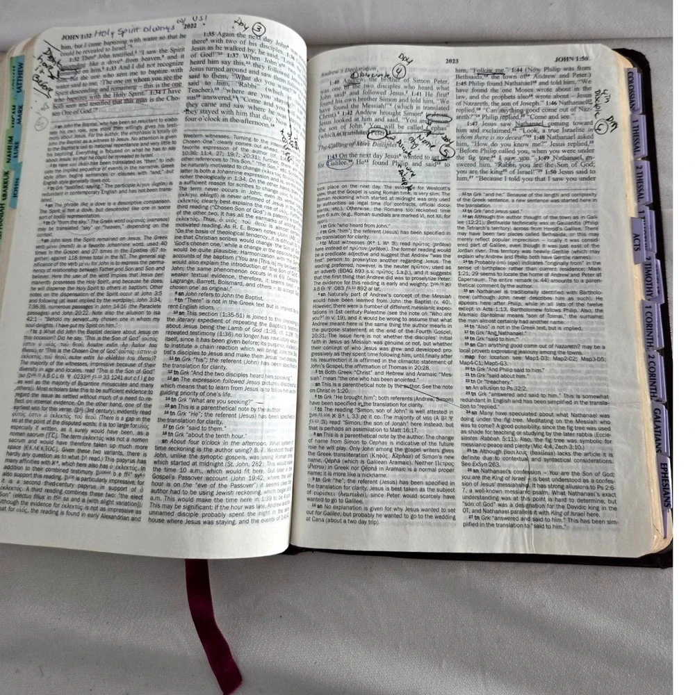 NET Bible 1st Edition Bonded Leather Translators Notes Study Bible